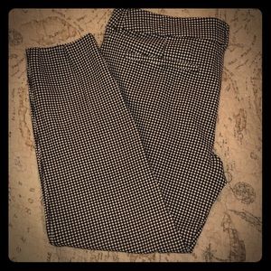 Old Navy Pixie Mid-Rise Checked Pants
